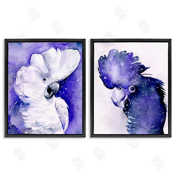 Stupell Industries Jennifer Paxton Parker | Space Birds Purple Watercolor Wall Art