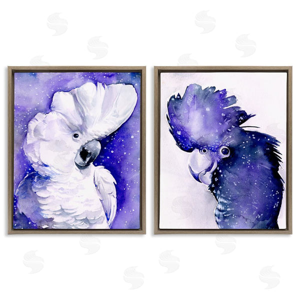 Stupell Industries Jennifer Paxton Parker | Space Birds Purple Watercolor Wall Art