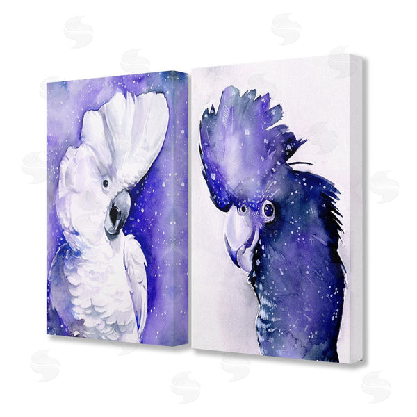stupell industries Jennifer Paxton Parker | Space Birds Purple Watercolor Wall Art