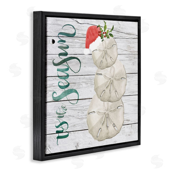 Stupell Industries Jennifer Paxton Parker | Tis The Sea Sun Phrase Christmas Sand Dollars