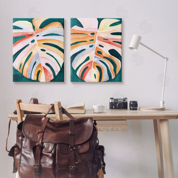 Stupell Industries Jennifer Paxton Parker | Tropical Monstera Leaves Wall Art