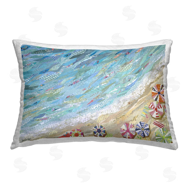 Stupell Industries Jennifer Peck | Collaged Aerial Beach View