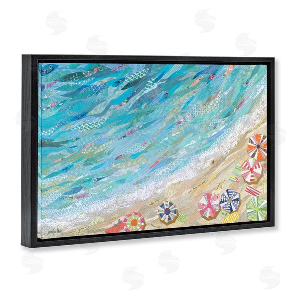 Stupell Industries Jennifer Peck | Collaged Aerial Beach View