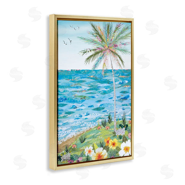 Stupell Industries Jennifer Peck | Collaged Tropical Landscape