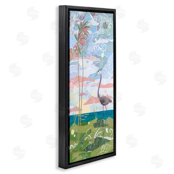 Stupell Industries Jennifer Peck | Crane And Swirled Landscape Wall Art