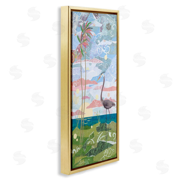 Stupell Industries Jennifer Peck | Crane And Swirled Landscape Wall Art