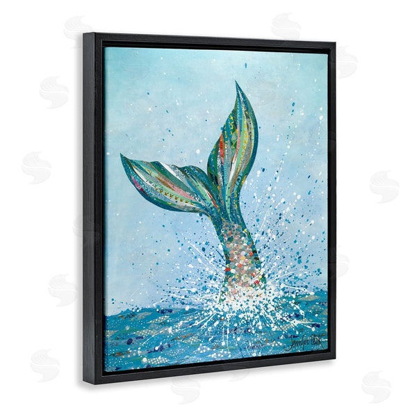 Stupell Industries Jennifer Peck | Diving Mermaid Tail Wall Art