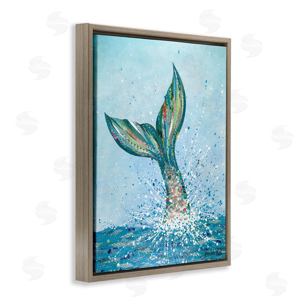 Stupell Industries Jennifer Peck | Diving Mermaid Tail Wall Art