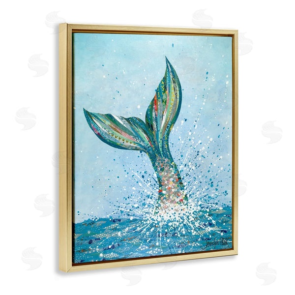Stupell Industries Jennifer Peck | Diving Mermaid Tail Wall Art