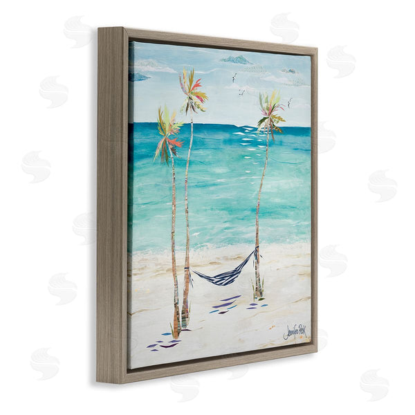 Stupell Industries Jennifer Peck | Hammock And Three Palms