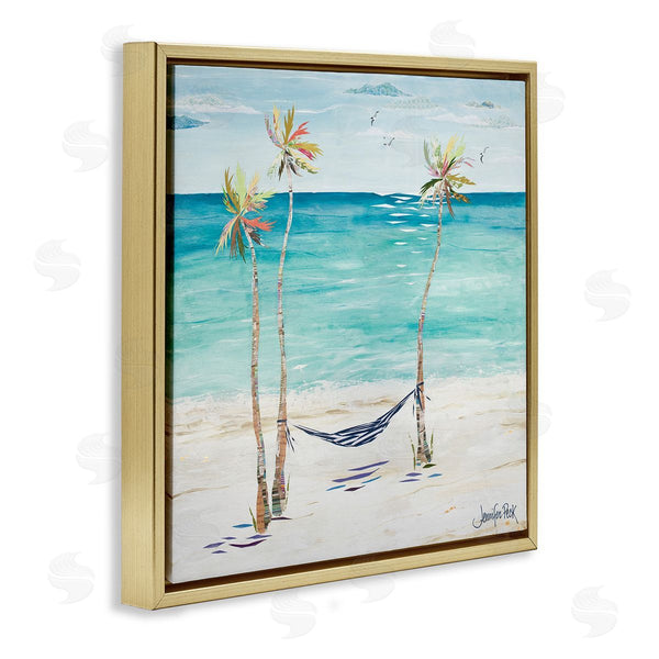 Stupell Industries Jennifer Peck | Hammock And Three Palms