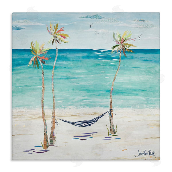 stupell industries Jennifer Peck | Hammock and Three Palms