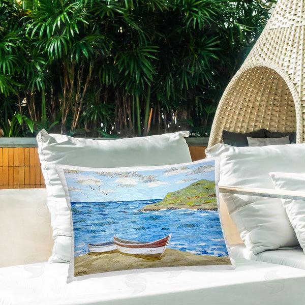 Stupell Industries Jennifer Peck | Mykonos Docked Boat