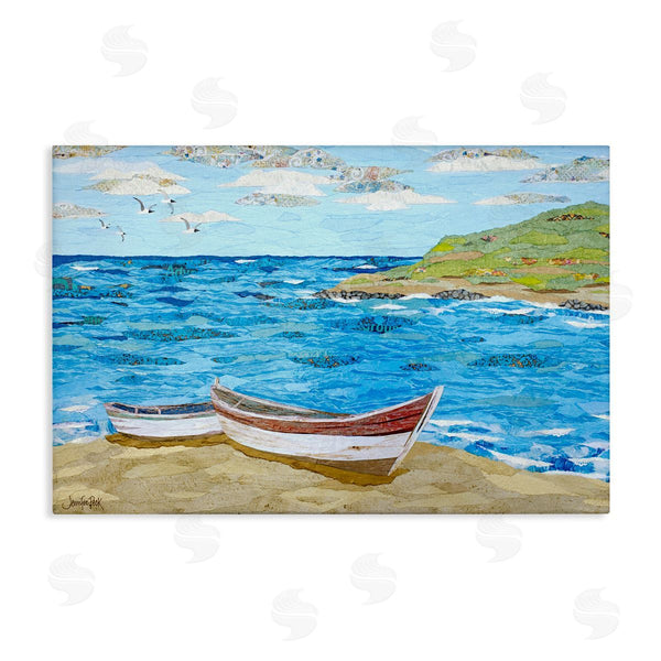 stupell industries Jennifer Peck | Mykonos Docked Boat