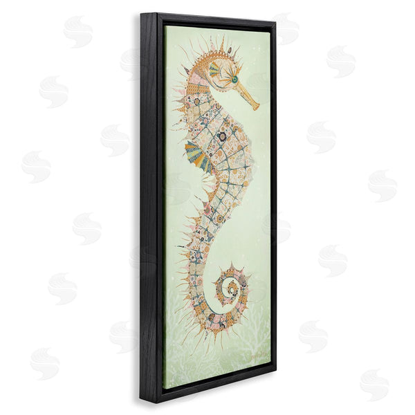 Stupell Industries Jennifer Peck | Patterned Spikey Seahorse Wall Art