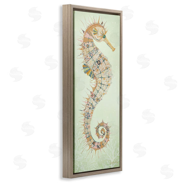 Stupell Industries Jennifer Peck | Patterned Spikey Seahorse Wall Art