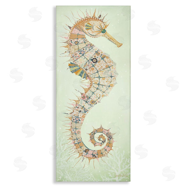 stupell industries Jennifer Peck | Patterned Spikey Seahorse Wall Art