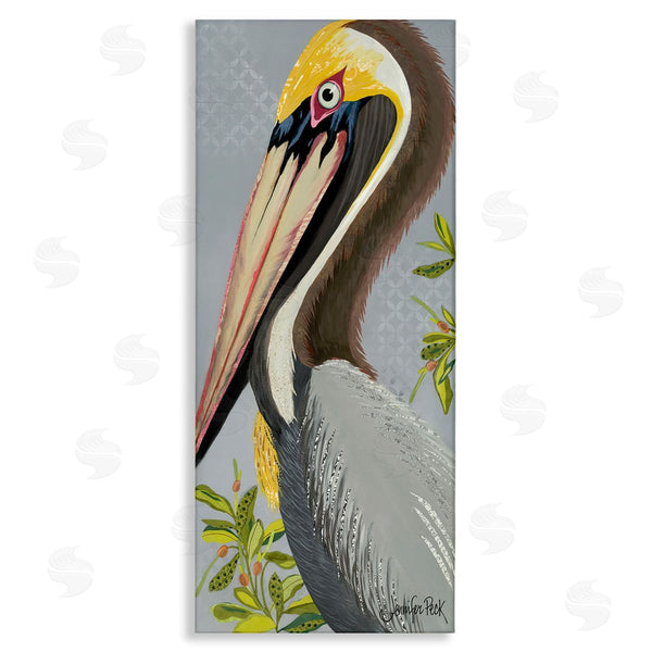 stupell industries Jennifer Peck | Pelican on Grey Wall Art