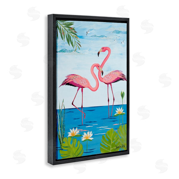 Stupell Industries Jennifer Peck | Pretty In Pink Flamingos