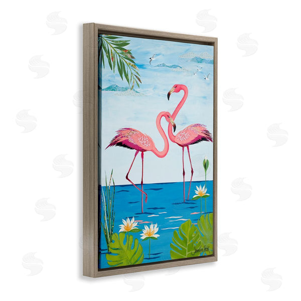 Stupell Industries Jennifer Peck | Pretty In Pink Flamingos