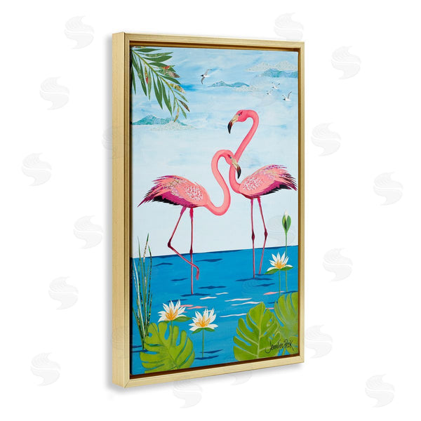 Stupell Industries Jennifer Peck | Pretty In Pink Flamingos