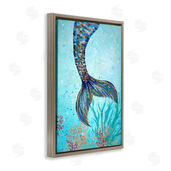 Stupell Industries Jennifer Peck | Tall Tails Mermaid