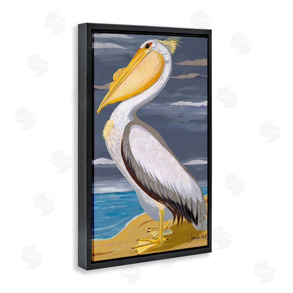 Stupell Industries Jennifer Peck | White Pelican On Shore