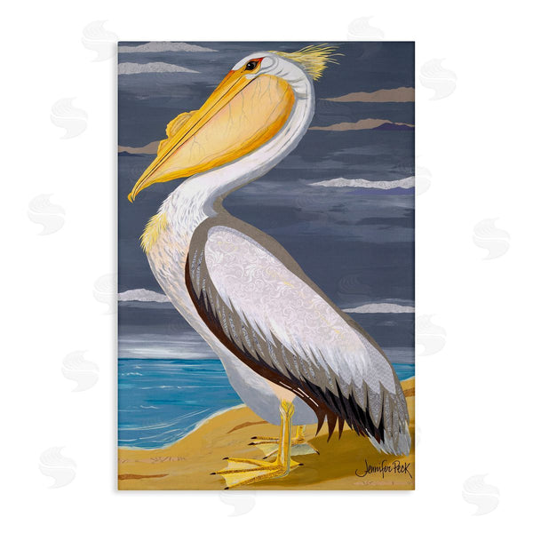 stupell industries Jennifer Peck | White Pelican on Shore