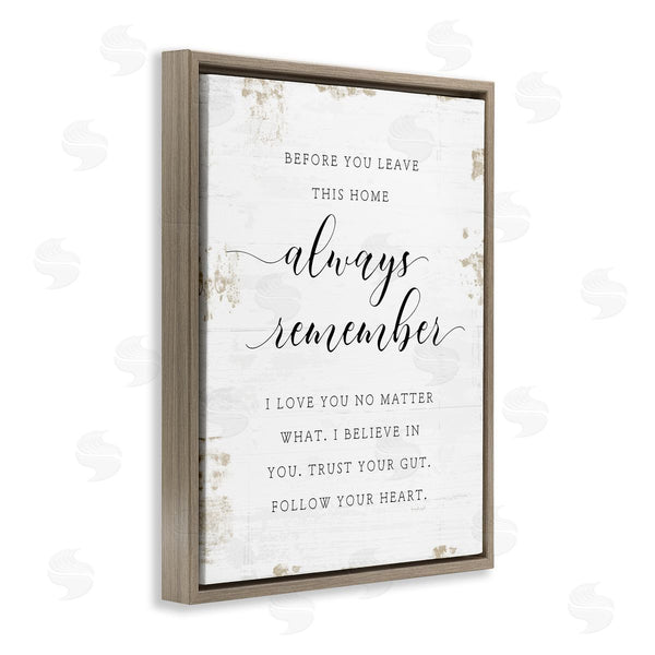 Stupell Industries Jennifer Pugh | Always Remember Follow Heart