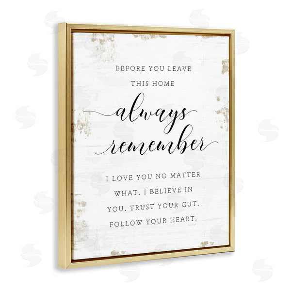 Stupell Industries Jennifer Pugh | Always Remember Follow Heart