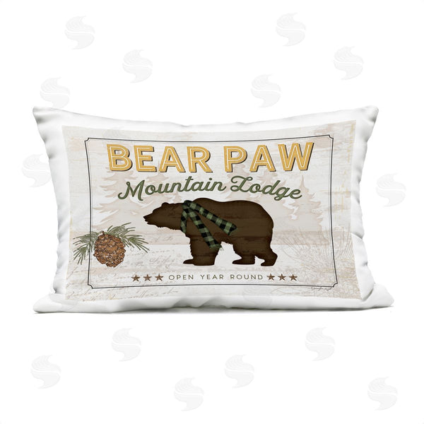 Stupell Industries Jennifer Pugh | Bear Paw Mountain Lodge Printed Throw Pillow