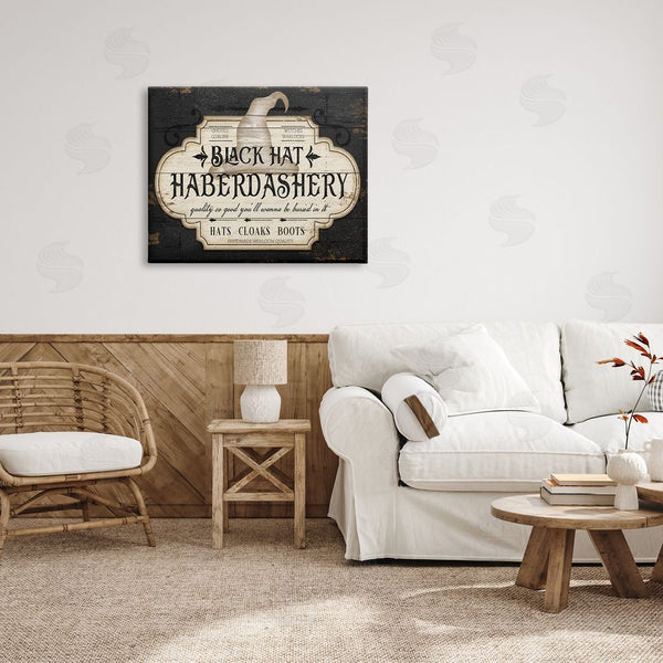 Stupell Industries Jennifer Pugh | Black Hat Halloween Sign Wall Art