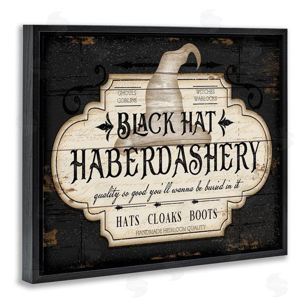 Stupell Industries Jennifer Pugh | Black Hat Halloween Sign Wall Art