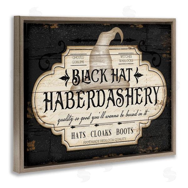 Stupell Industries Jennifer Pugh | Black Hat Halloween Sign Wall Art