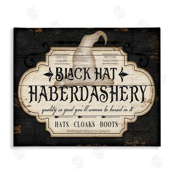 stupell industries Jennifer Pugh | Black Hat Halloween Sign Wall Art