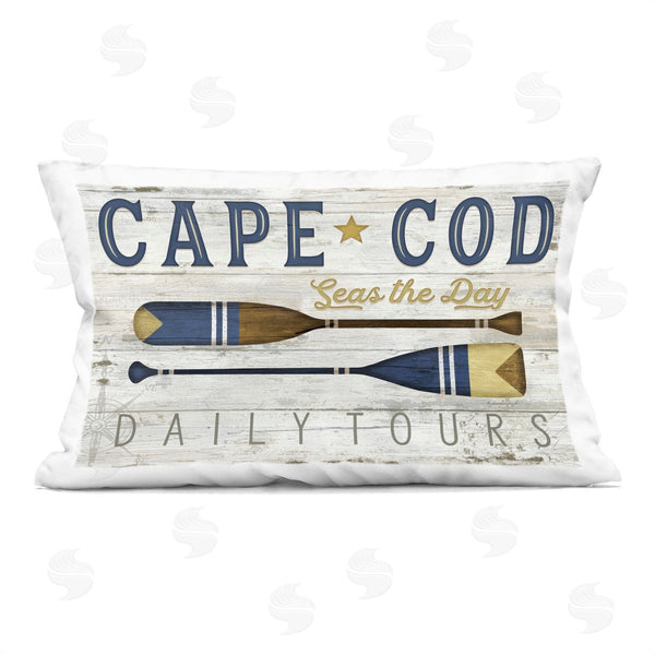 stupell industries Jennifer Pugh | Cape Cod Rustic Oars Printed Throw Pillow