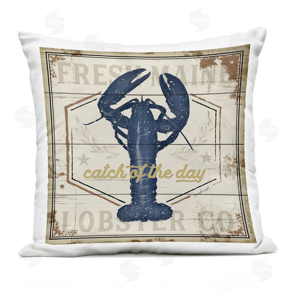 Stupell Industries Jennifer Pugh | Chesapeake Bay Lobster Printed Throw Pillow