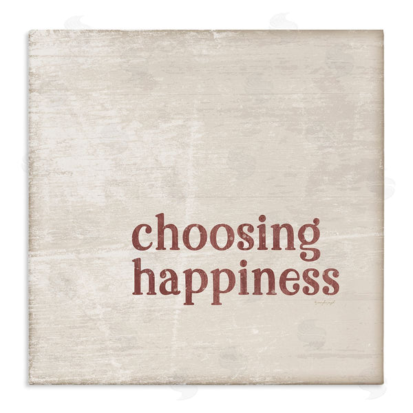 stupell industries Jennifer Pugh | Choosing Happiness Rustic Grain Pattern Phrase Wall Art
