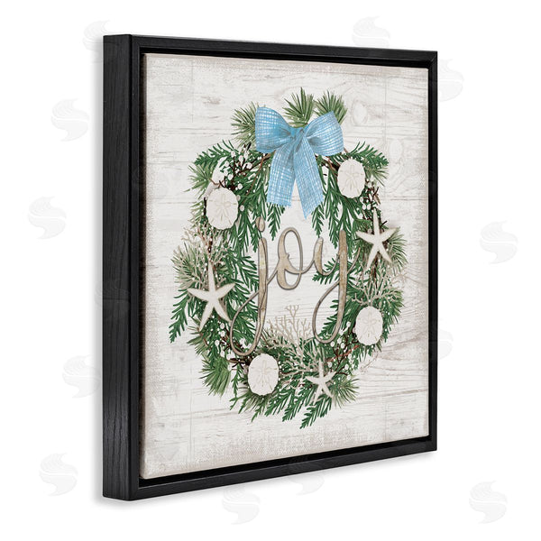 Stupell Industries Jennifer Pugh | Coastal Christmas Joy Wreath