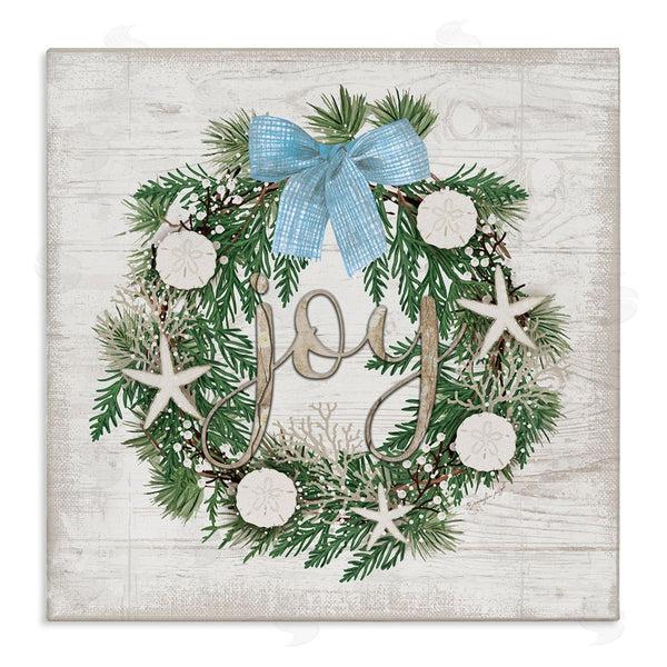 stupell industries Jennifer Pugh | Coastal Christmas Joy Wreath