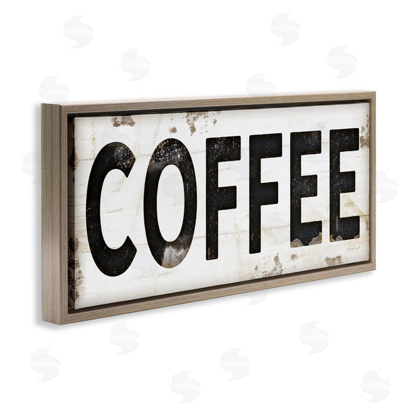 Stupell Industries Jennifer Pugh | Coffee Typography Vintage Sign