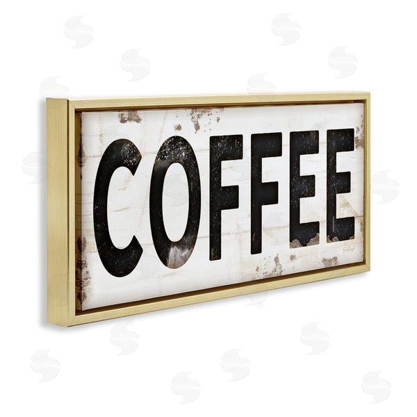 Stupell Industries Jennifer Pugh | Coffee Typography Vintage Sign