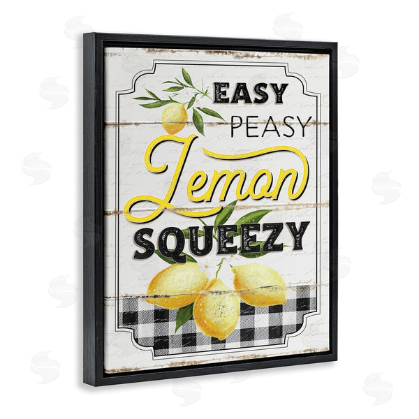 Stupell Industries Jennifer Pugh | Easy Peasy Lemon Squeezy Farmhouse
