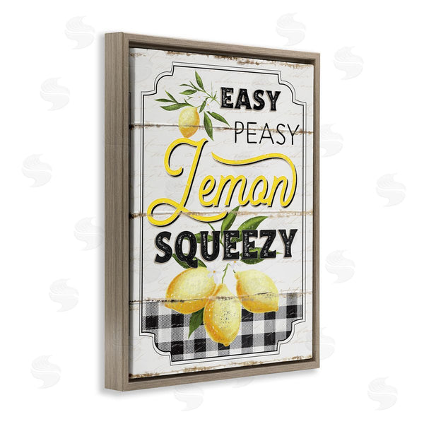 Stupell Industries Jennifer Pugh | Easy Peasy Lemon Squeezy Farmhouse