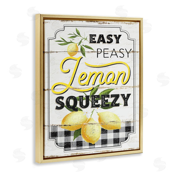 Stupell Industries Jennifer Pugh | Easy Peasy Lemon Squeezy Farmhouse