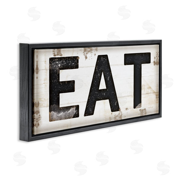 Stupell Industries Jennifer Pugh | Eat Typography Vintage Sign