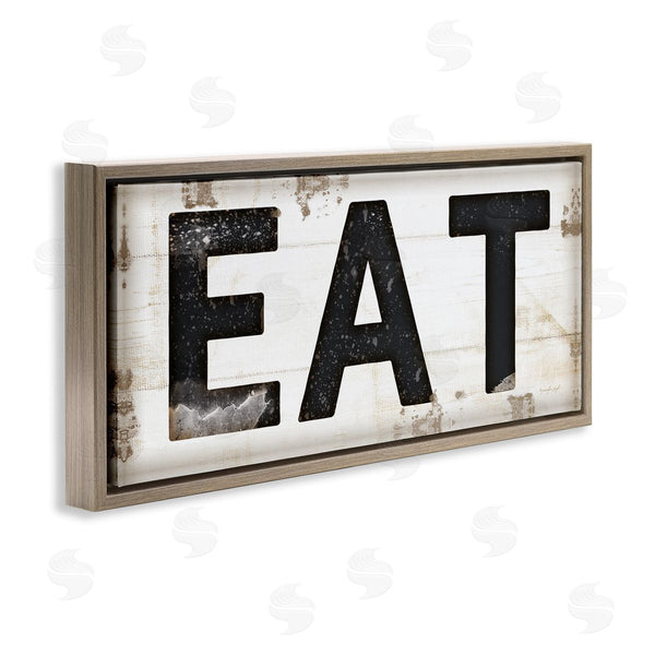 Stupell Industries Jennifer Pugh | Eat Typography Vintage Sign