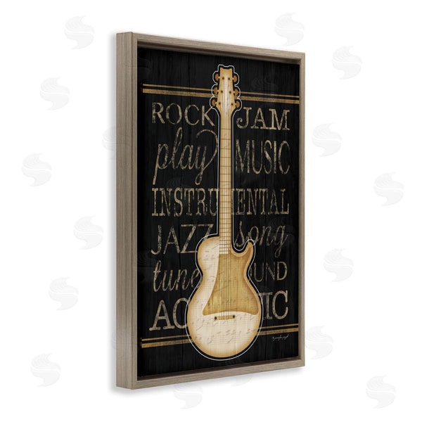 Stupell Industries Jennifer Pugh | Electric Guitar Motif