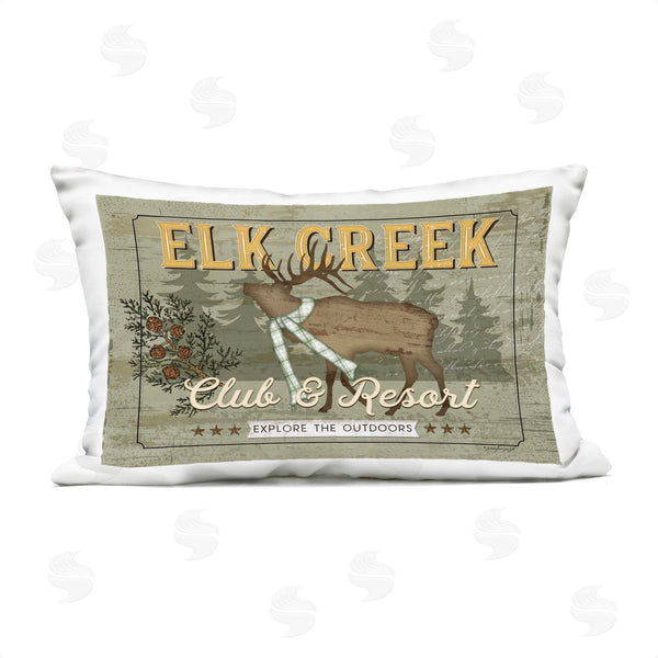 Stupell Industries Jennifer Pugh | Elk Creek Club Resort Printed Throw Pillow