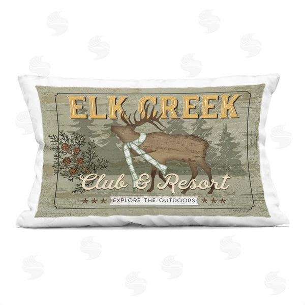 stupell industries Jennifer Pugh | Elk Creek Club Resort Printed Throw Pillow